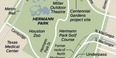 Karte Hermann park
