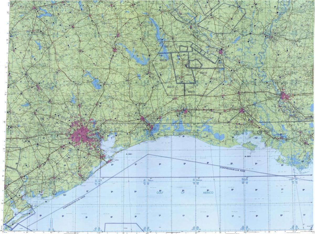 topogrāfiskās kartes Houston