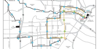 Karte Houston maratons